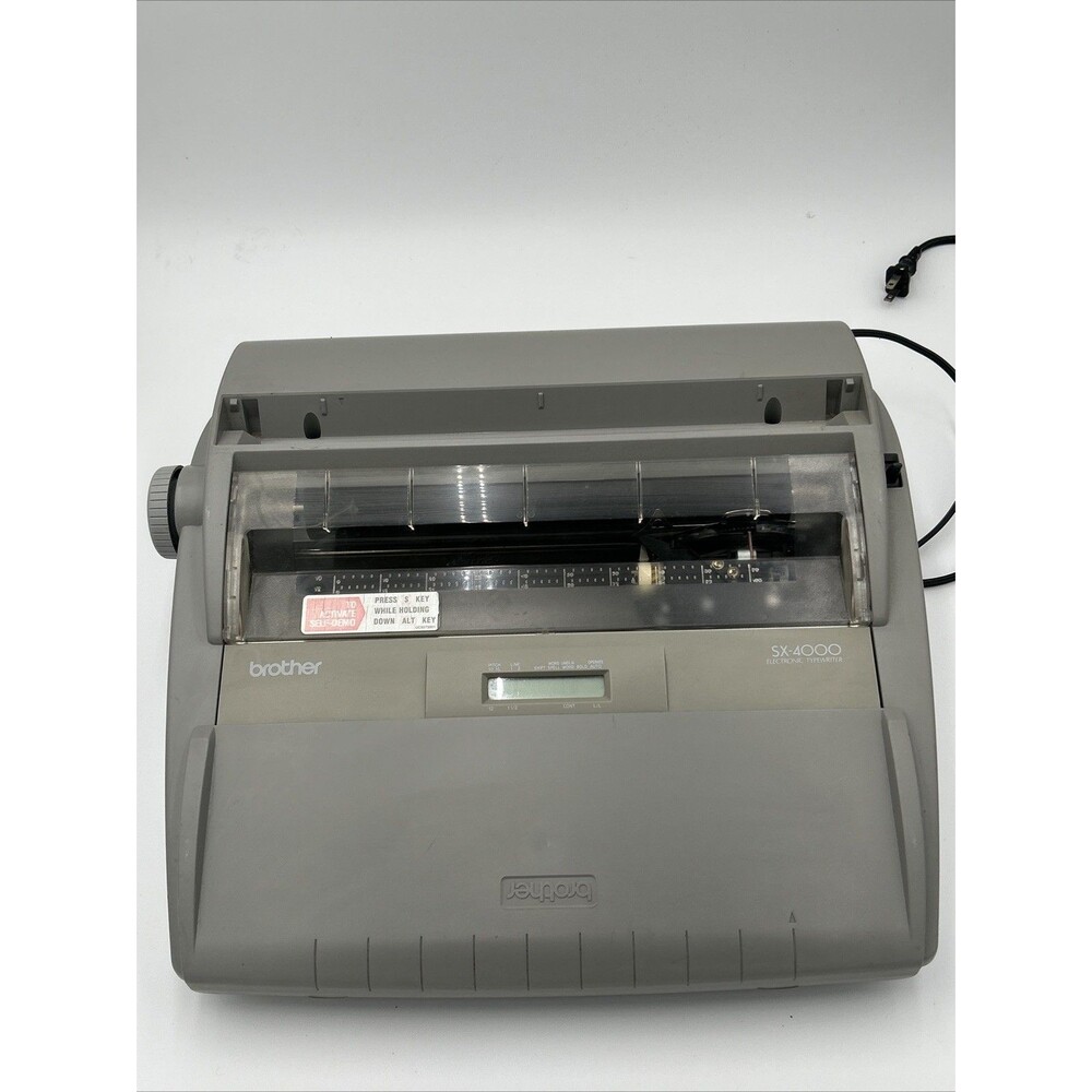 Brother SX-4000 Portable Electronic Typewriter W/New Ribbons Inc. Tested✓